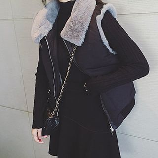 Supernini Furry Collar Padded Vest