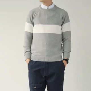Chuoku Color-Block Striped Sweater