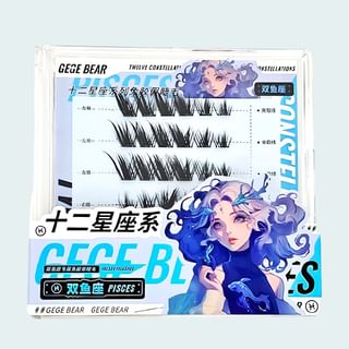 Gege Bear - Twelve Constellations Glue Free False Eyelashes - Pisces #02 Pisces