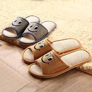 Good Living Smile Pattern Couple Slippers