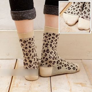 CherryTuTu Leopard Socks