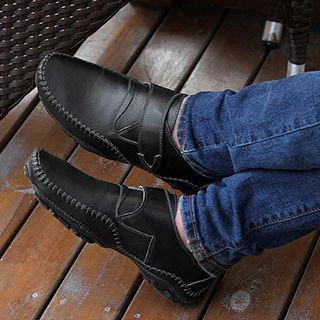 NOVO Genuine Leather Velcro Casual Shoes