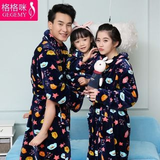 Yulu Family Cartoon Bath Robe