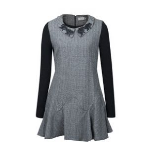 Flore Collared Pattern Dress