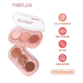 PINKFLASH - Duplicated - 3 Pan Eyeshadow - Lidschatten-Palette