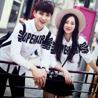 Simpair Lettering Couple Shirt