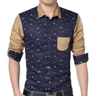 Gurun Vani Print Color-Block Shirt