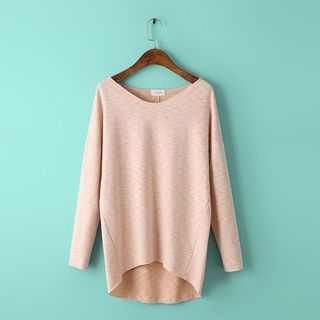 Ainvyi Plain Dip Back Pullover