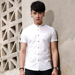 WOOG Short-Sleeve Linen Shirt