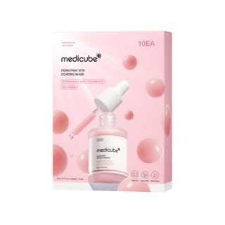 Medicube - Pdrn Pink Vita Coating Mask Set 2026 Version - 22G X 10 Sheets