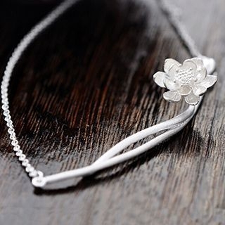 maxine Sterling Silver Floral Necklace