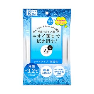 Shiseido - Ag Deo 24 Clear Shower Sheet Cool 10 pcs