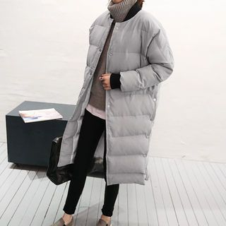NANING9 Padded Snap-Button Coat
