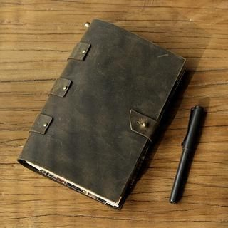Paper House Genuine Leather Cover Medium Notebook