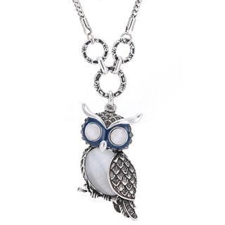 Glitglow Jeweled Owl Necklace