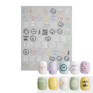 MEKO - Embossed Nail Stickers H 1 pc