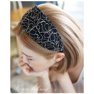 Miss21 Korea Wide Lace Hair Band