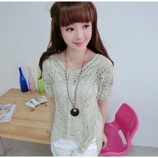 59 Seconds Open-Knit Top