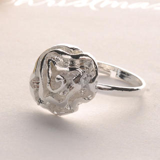 Fit-to-Kill Rose Ring Silver - One Size
