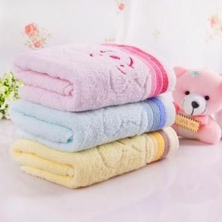 Yulu Bear Embroidered Face Towel