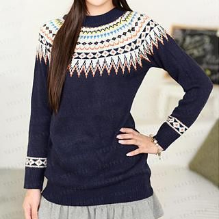 59 Seconds Patterned Sweater