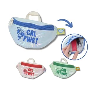 The Powerpuff Girls Character Embroidered Zipped Mini Pouch