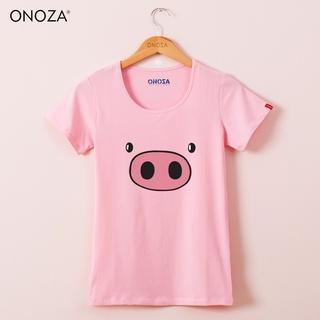 Onoza Short-Sleeve Pig-Print T-Shirt