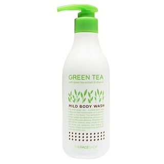 The Face Shop Green Tea Mild Body Wash 670ml 300ml