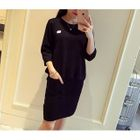 Set: Long-Sleeve Knit Top + Skirt от YesStyle.com INT Set: Long-Sleeve Knit Top + Skirt от YesStyle.com INT