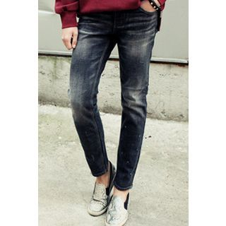 Ohkkage Distressed Skinny Jeans