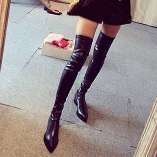 Monde Pointy Over-the-Knee Boots