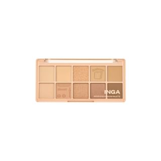 INGA - Mood Eyes Shadow Palette - 3 Types Nuts Toasting