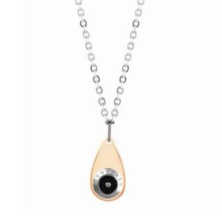 Kenny & co. Droplet Diamond Pendant Necklace Rose Gold - One Size
