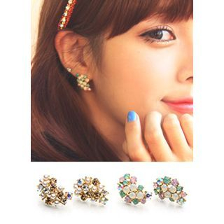 kitsch island Beads & Rhinestone Earrings