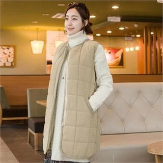 JOAMOM Knit-Back Padded Vest