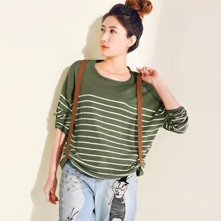 Yoliger Striped Knit Top