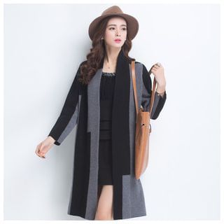 Mistee Color-Block Knit Coat
