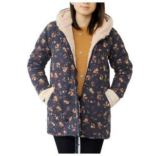 ELI Queen Printed Fleece-lined Hooded Jacket
