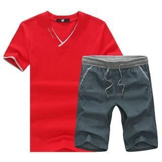 Alvicio Set: Short-Sleeve T-Shirt + Casual Shorts