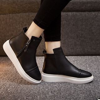 Monde Side Zip Ankle Boots