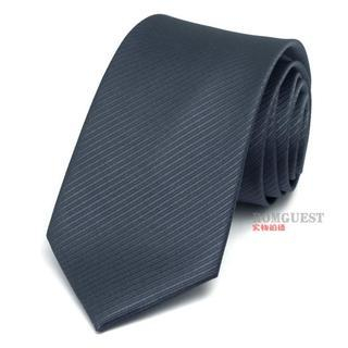 Romguest Striped Neck Tie Dark Blue - One Size