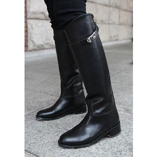 STYLEBYYAM Belted Tall Boots