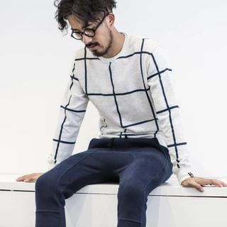 YIDESIMPLE Check Pullover
