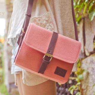 ideer Genuine Leather Trim Mirrorless Camera Bag Pink - One Size