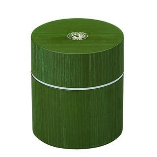Hakoya Hakoya Cylinder Lunch Box Green Wood
