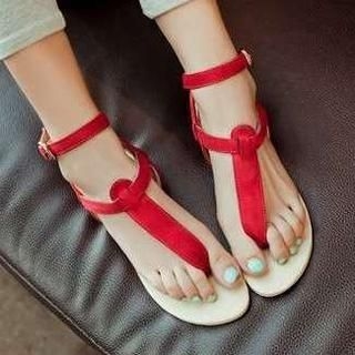 Pangmama Ankle-Strap Thong Sandals