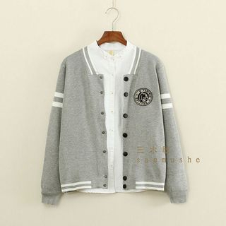 Mushi Applique Stripe Knit Jacket