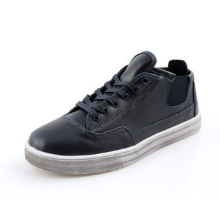 Gerbulan Aged Faux Leather Sneakers