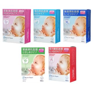 Mandom - Barrier Repair Hydrating Gel Moisturizing Sheet Mask Tightening - 10 pcs