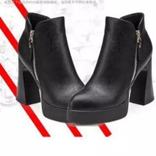 Zandy Shoes Chunky Heel Ankle Boots